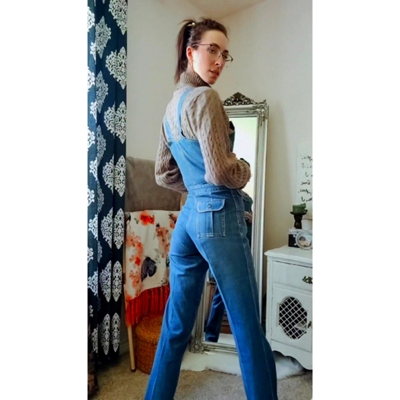 Vintage 70s Frederick's of Hollywood Sexy Denim Overalls - Picture 4 of 11